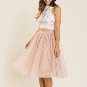 Eloise Tulle Midi Skirt